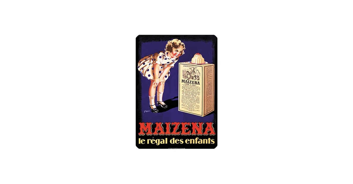 Carte Postale Litho Vintage Maïzena Des Années 1990 – Pub Alimentaire